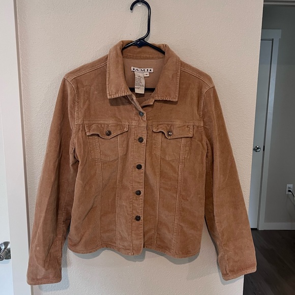 Brown Faux Suede Button Up Jacket - Picture 2 of 6